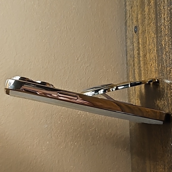 NEW!14promax Gold Glitter Phone Case with Fold Out Space Man Stand!! - Picture 4 of 9